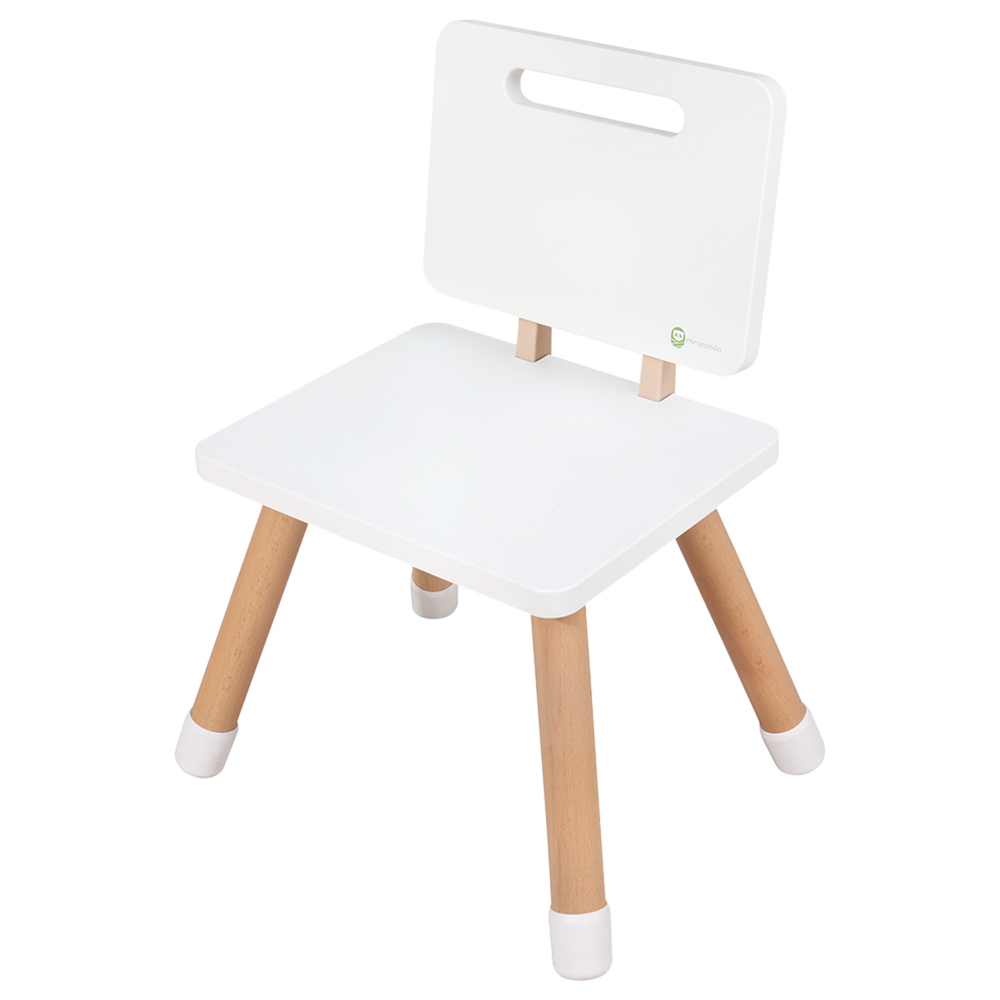 Mini Panda- Whimiswood kids Wooden Chair And Desk Set- Snowfall- 3 Pcs