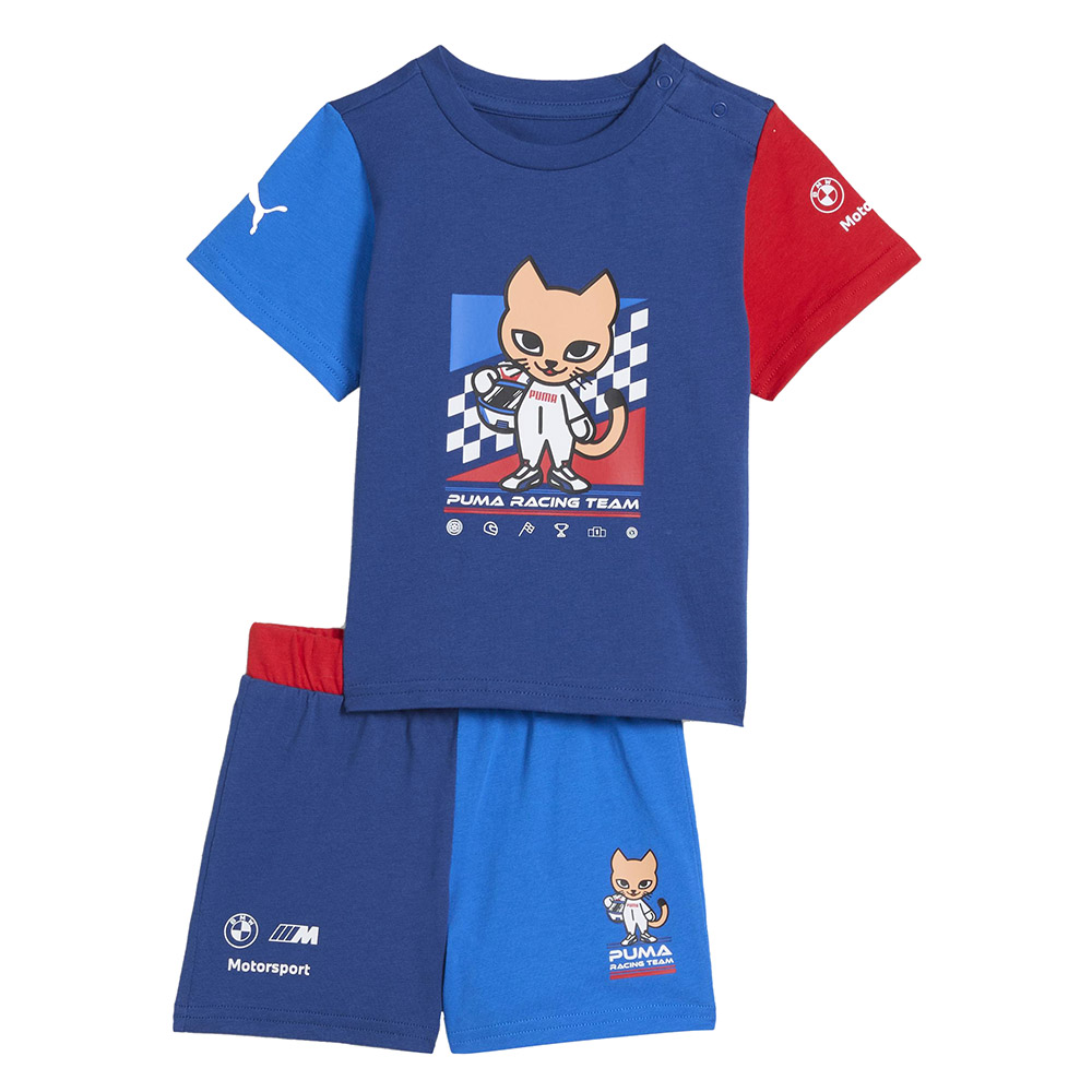 Puma - 2pc-Set - BMW Toddler T-Shirt & Shorts - Blue