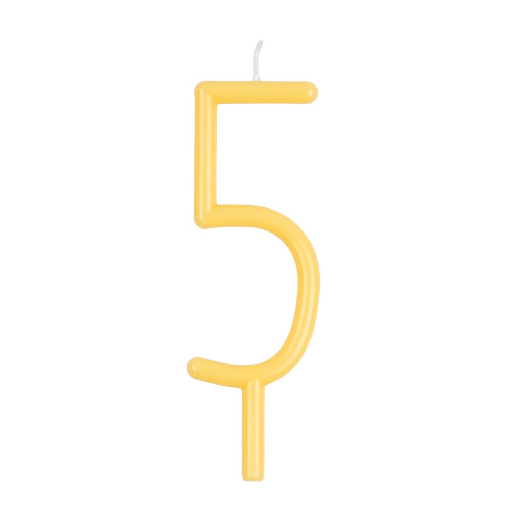 ميري ميري - شمعة رفيعة ذات 5 أرقام