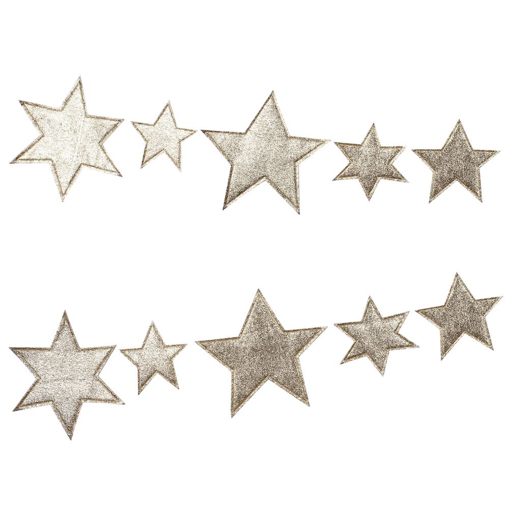 Meri Meri Fabric Star Garland - Silver