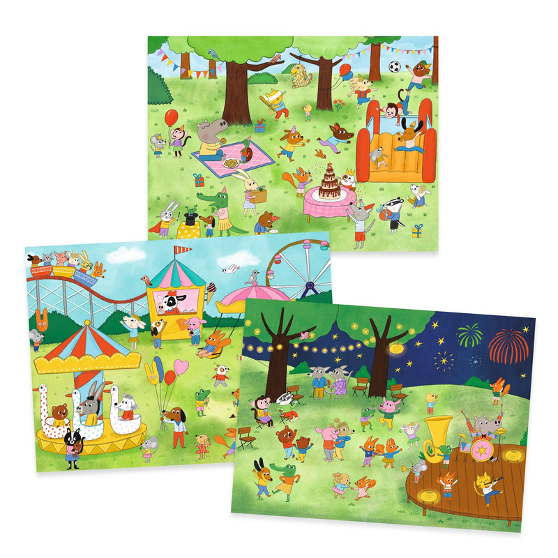 Djeco - Rub On Transfers Kit - Party Time