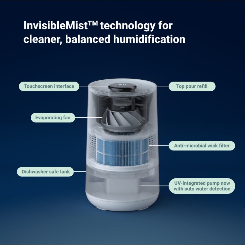Blueair - Invisiblemist H35i Air Humidifier - White