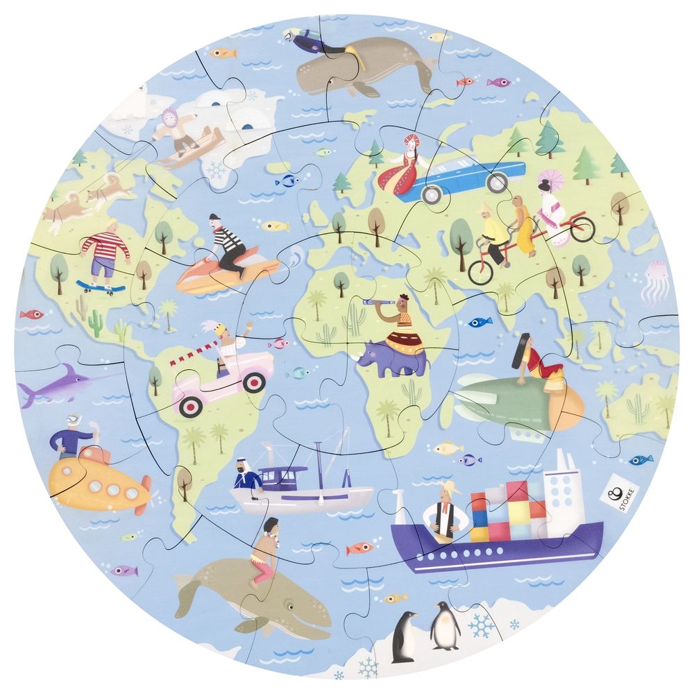 Stokke - V2 Around The World Mutable Puzzle - 49 Pcs