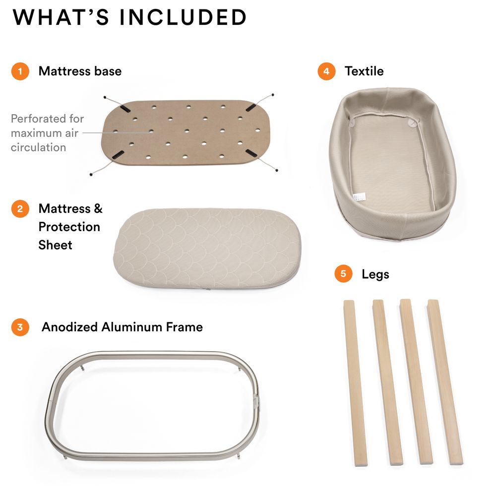 ستوك - مهد مواليد سنوزي خفيف الوزن - بيج رملي