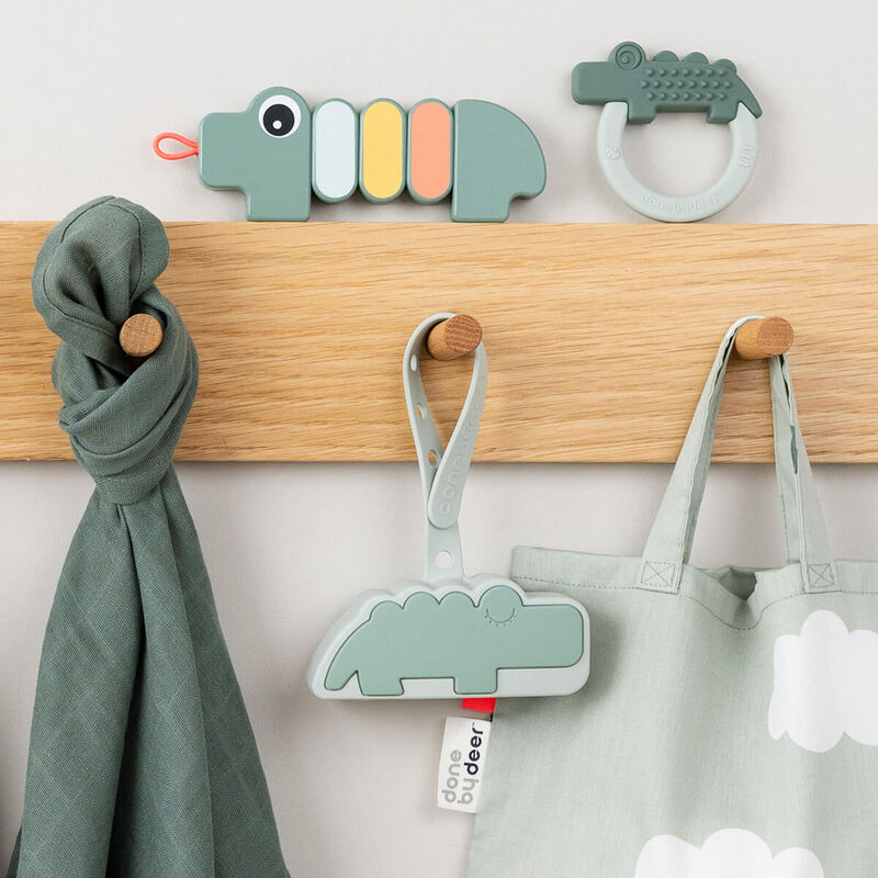 Done By Deer - Silicone Pacifier Pouch - Elphee - Blue