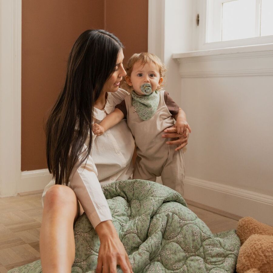 Bibs - Liberty Quilted Blanket - Capel Sage