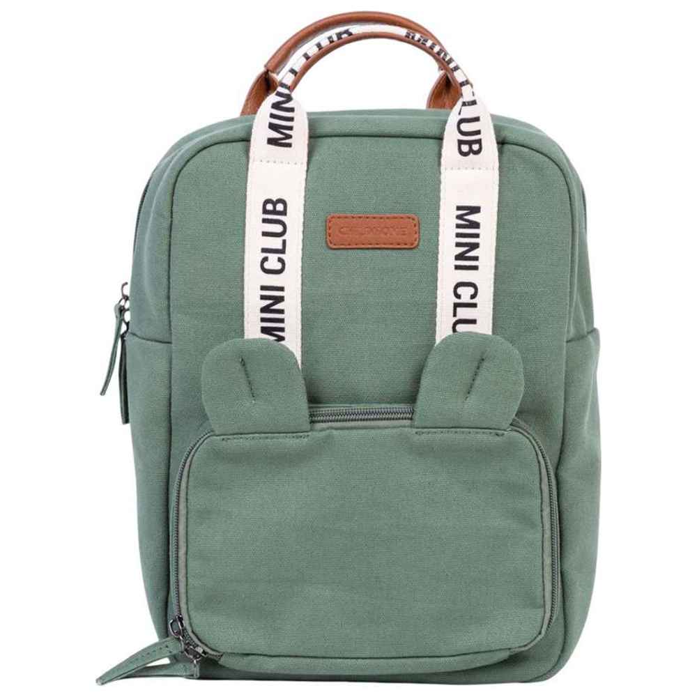 Childhome - Mini Club Kids Backpack Signature - Green - 12-Inch/30.5cm