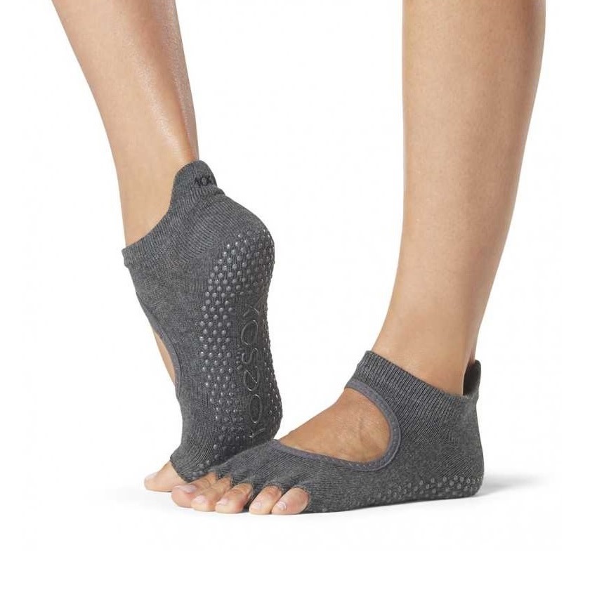 Toesox - Bellarina Half Toe Socks - Charcoal