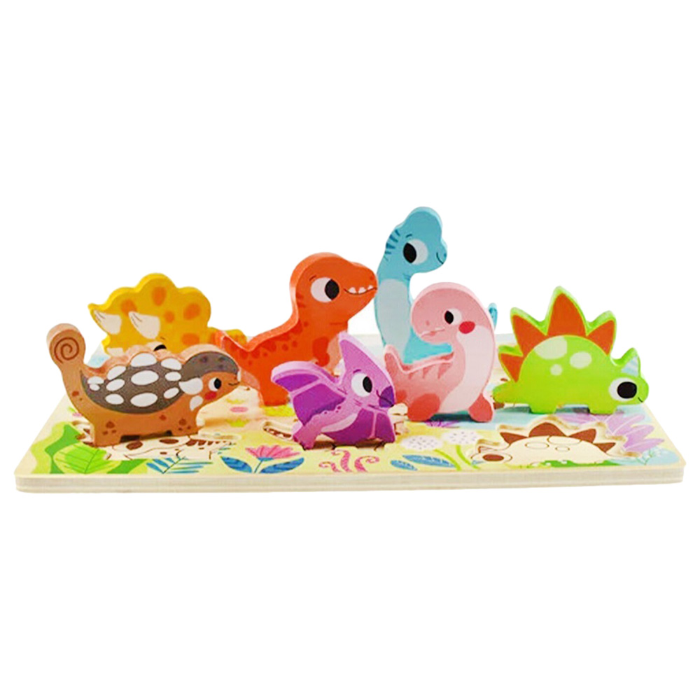 Tooky Toy - Dinosaur Block Puzzle - 8pcs