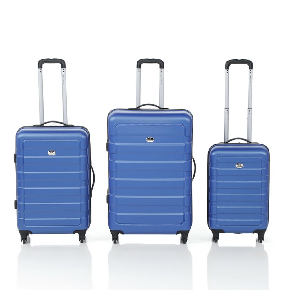 Outbound Hardside Spinner Luggage Set - Blue - Pack of 3