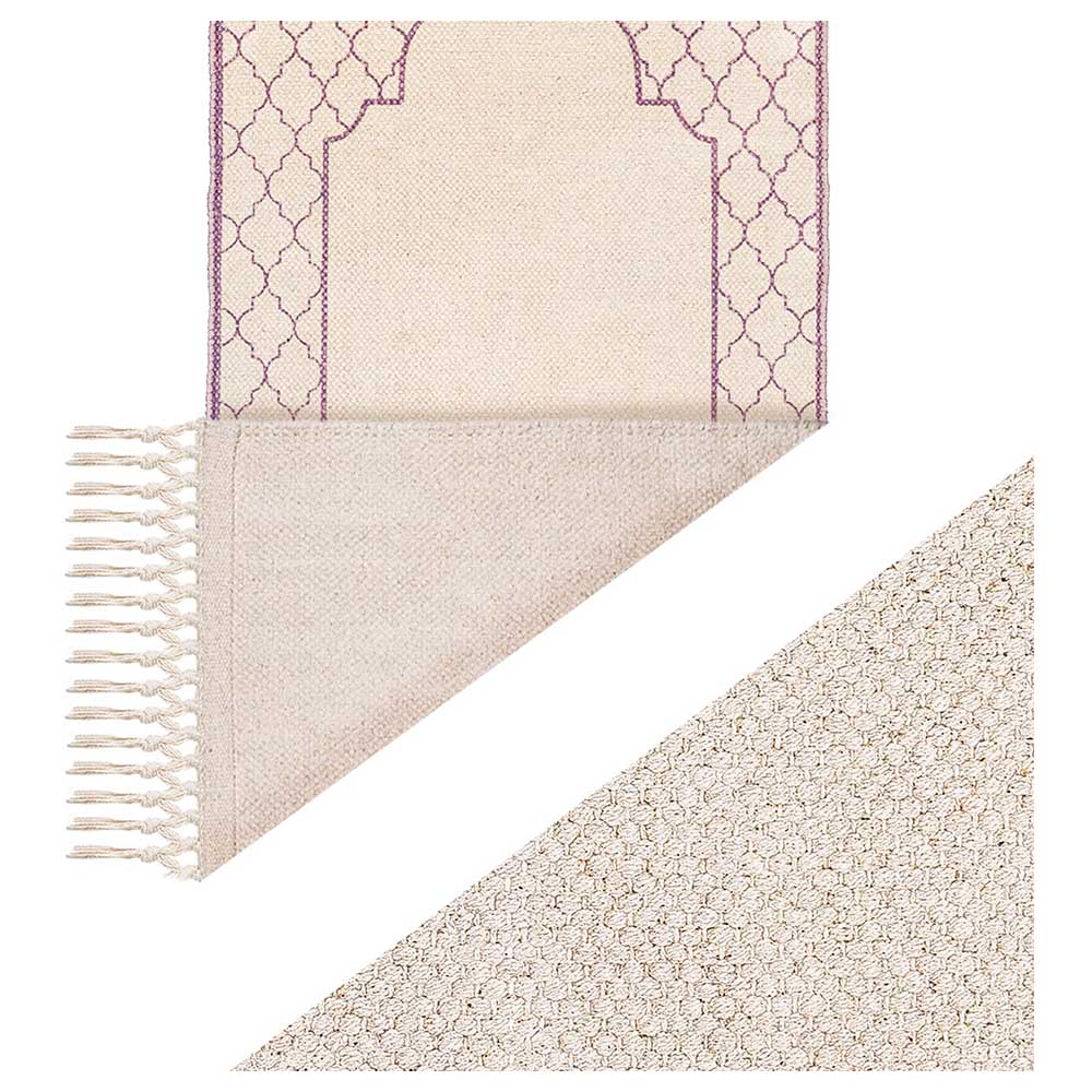 Khamsa Classic Kids Muslim Prayer Mat - Mauv - 55x110cm
