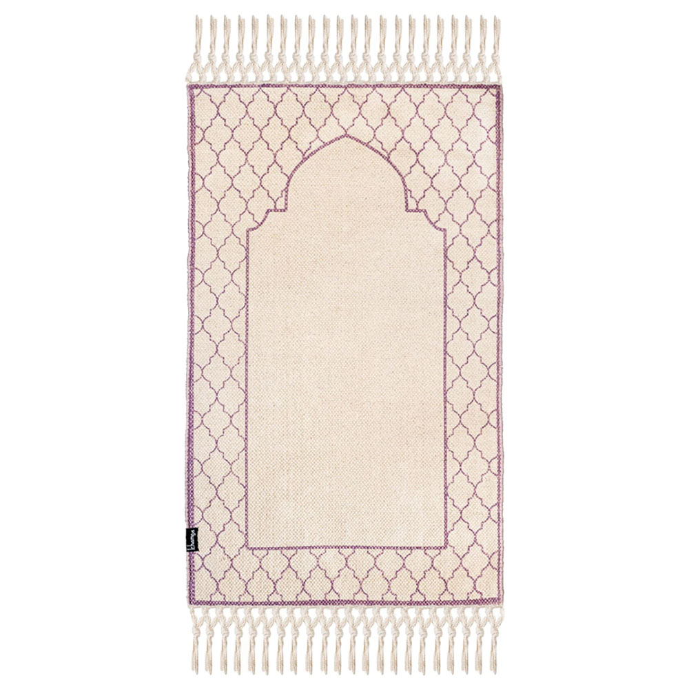 Khamsa Comfort Kids Muslim Prayer Mat With Padding - Mauv - 55x110cm