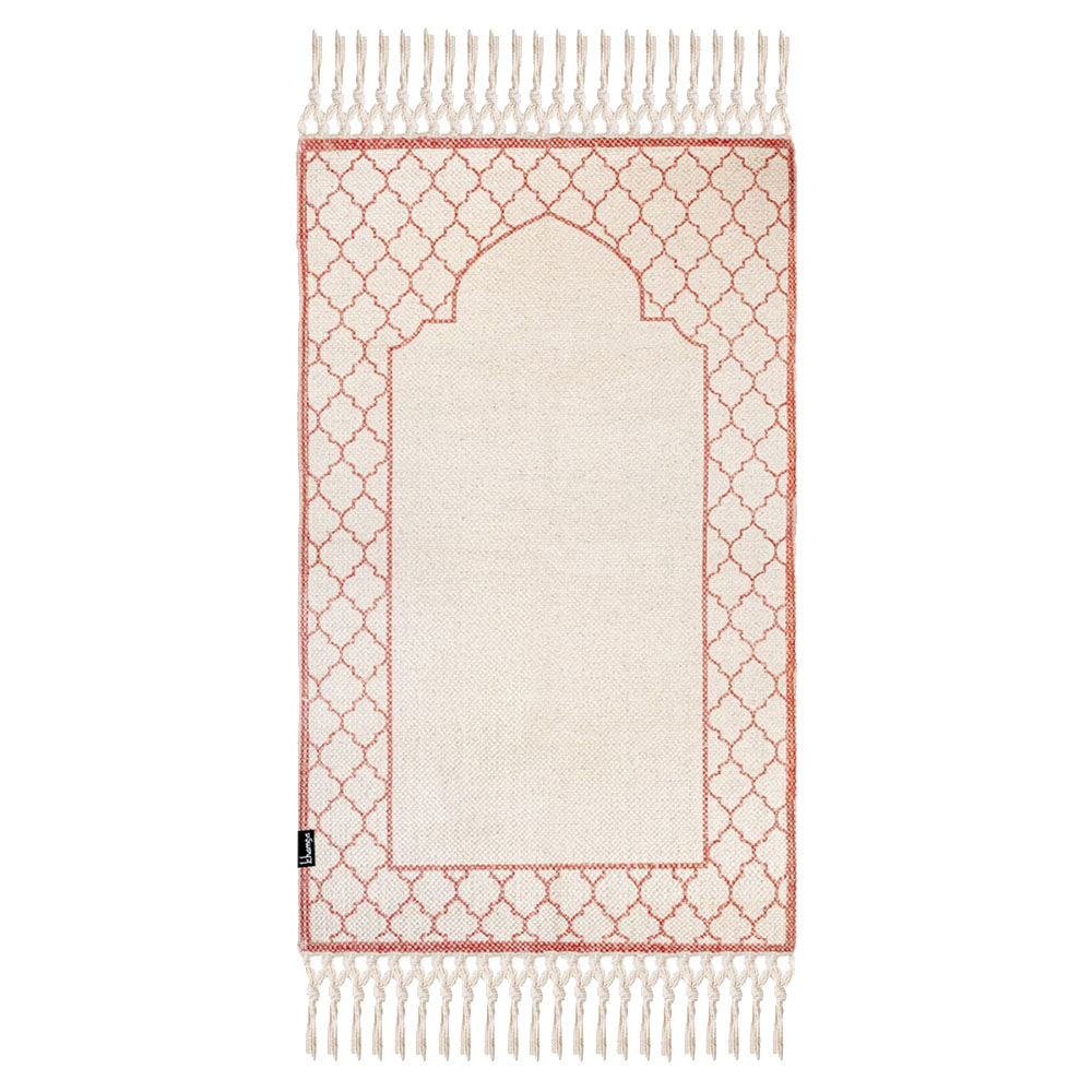 Khamsa Arabic Style Zahri Prayer Mat For Children 100% Cotton - Pink