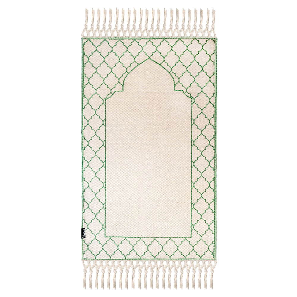 Khamsa Akhdar Prayer Mat With Added Foam Padding For Children - Green