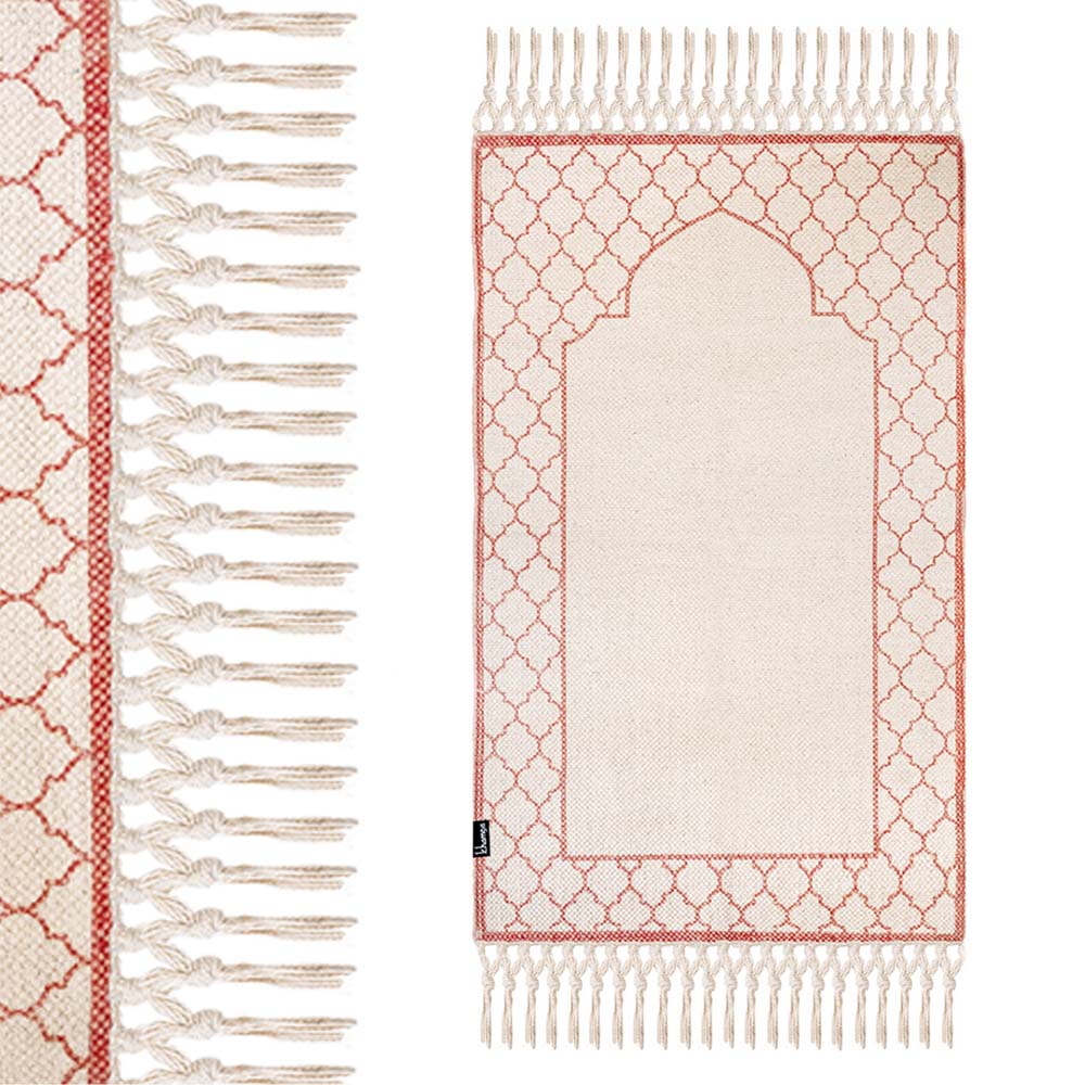 Khamsa Zahri Prayer Mat With Added Foam Padding For Children - Pink