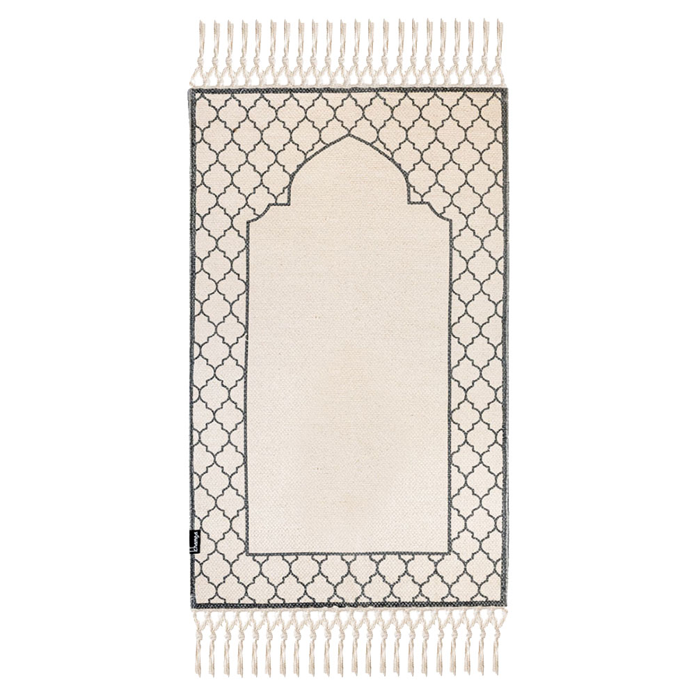 Khamsa Ramadi Prayer Mat With Added Foam Padding For Children - Grey