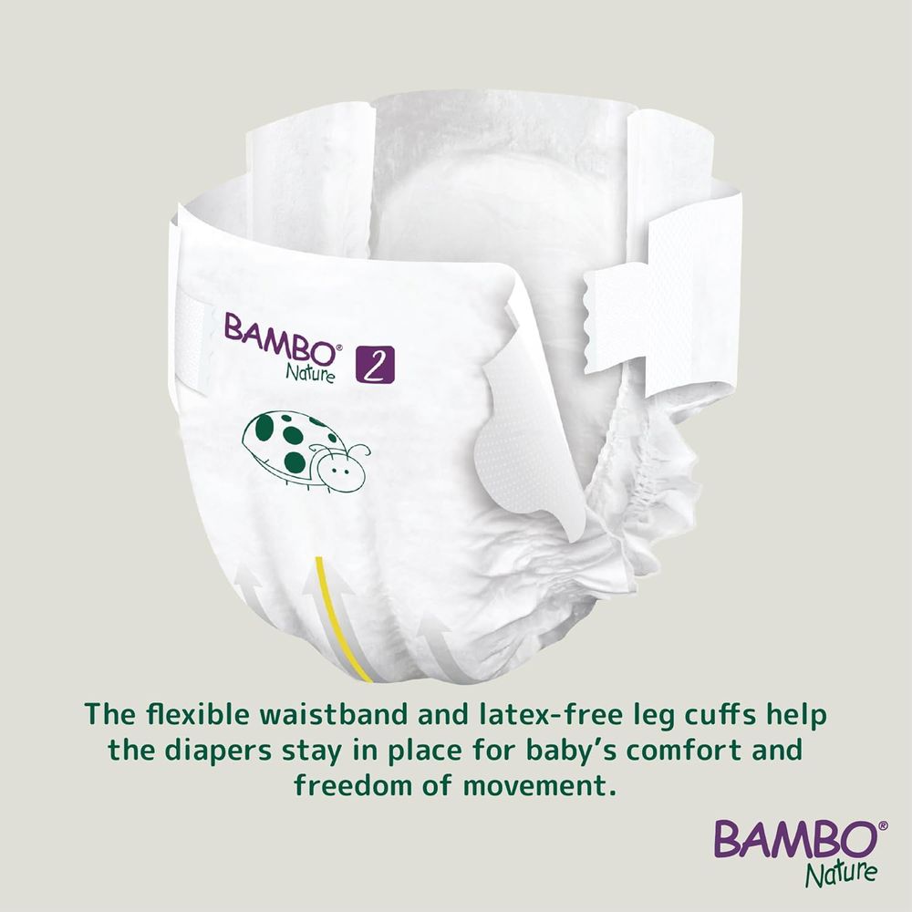 Bambo Nature - Eco-Labeled Disposable Diapers - Size 2 S - 3-6 kg - 30 Pcs