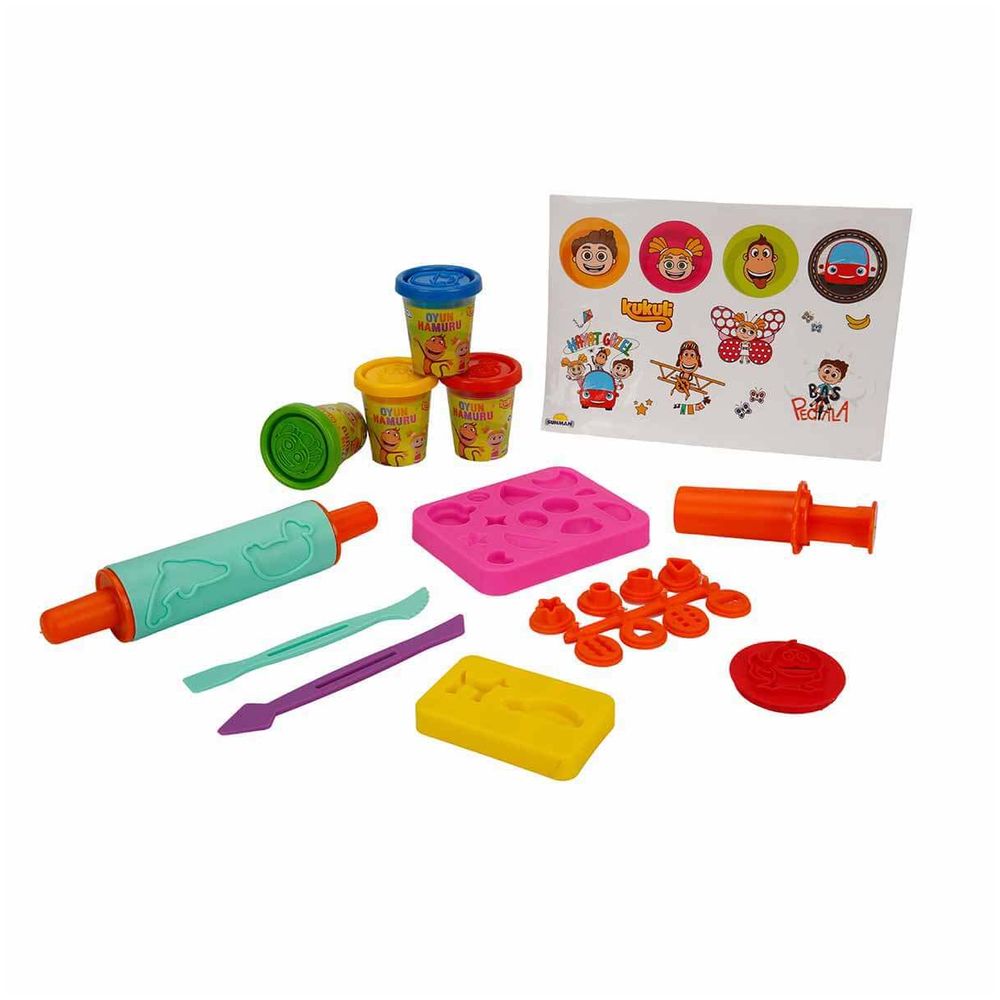 Kukuli - Play Dough Set With Carry Bag - 20 Pcs