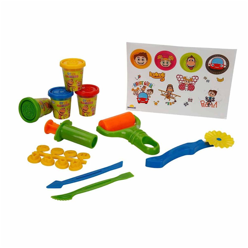 Kukuli - Play Dough Set With Backpack - 18 Pcs