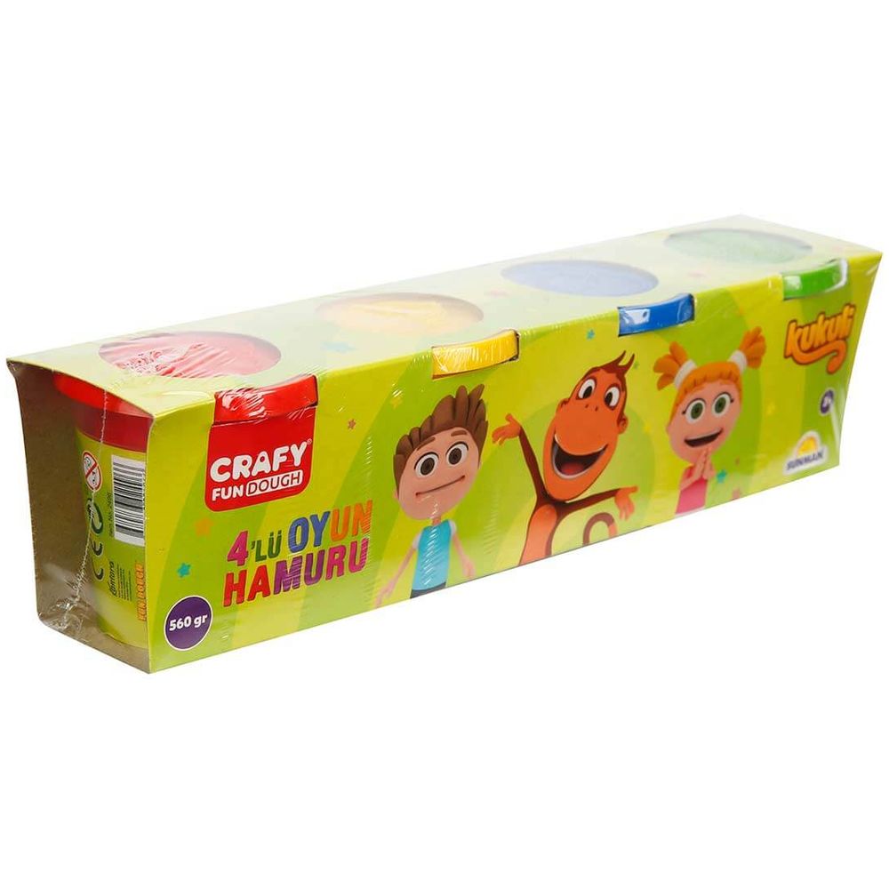 Kukuli - Play Dough Set - 4 Pcs - 560 gm