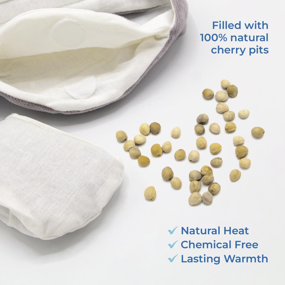 Babyjem - Baby Colic Relief Belt with Natural Cherry Seeds - Grey