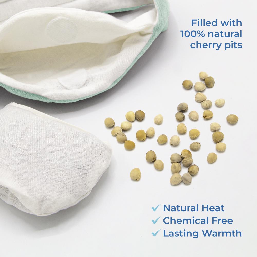 Babyjem - Baby Colic Relief Belt with Natural Cherry Seeds - Green