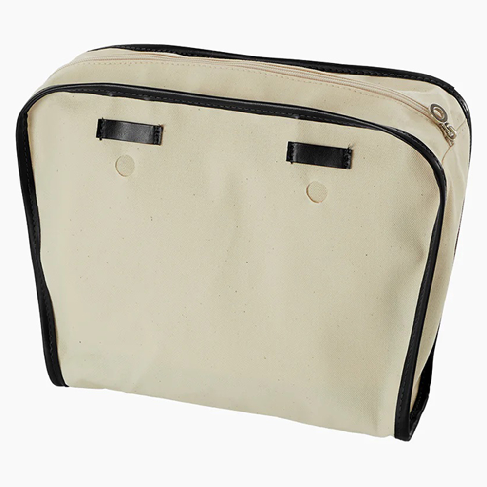 O Bag - Classic XL Bag With Inner Fabric & Knot Handles - Black