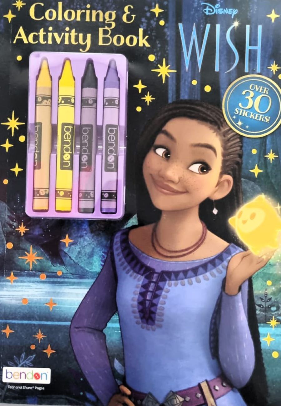 Bendon Pub - Disney Wish Coloring And Activity Book With Crayons