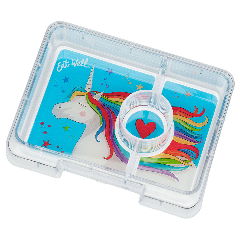 Yumbox - Unicorn 3 Compartments Snack Box - Malibu Purple