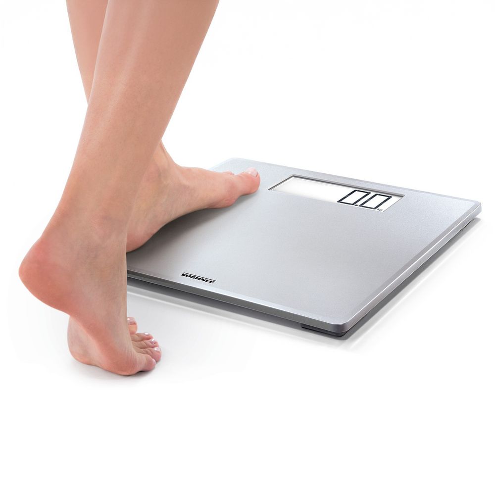 Soehnle - Style Sense Safe Digital Personal Scale - LCD Display - Silver