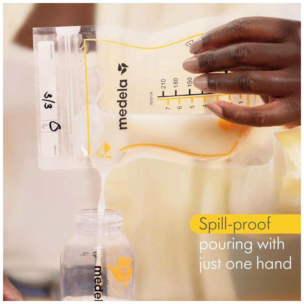 ميديلا - أكياس تخزين حليب الثدي سهلة الصب 210 مل - 25 كيسًا
