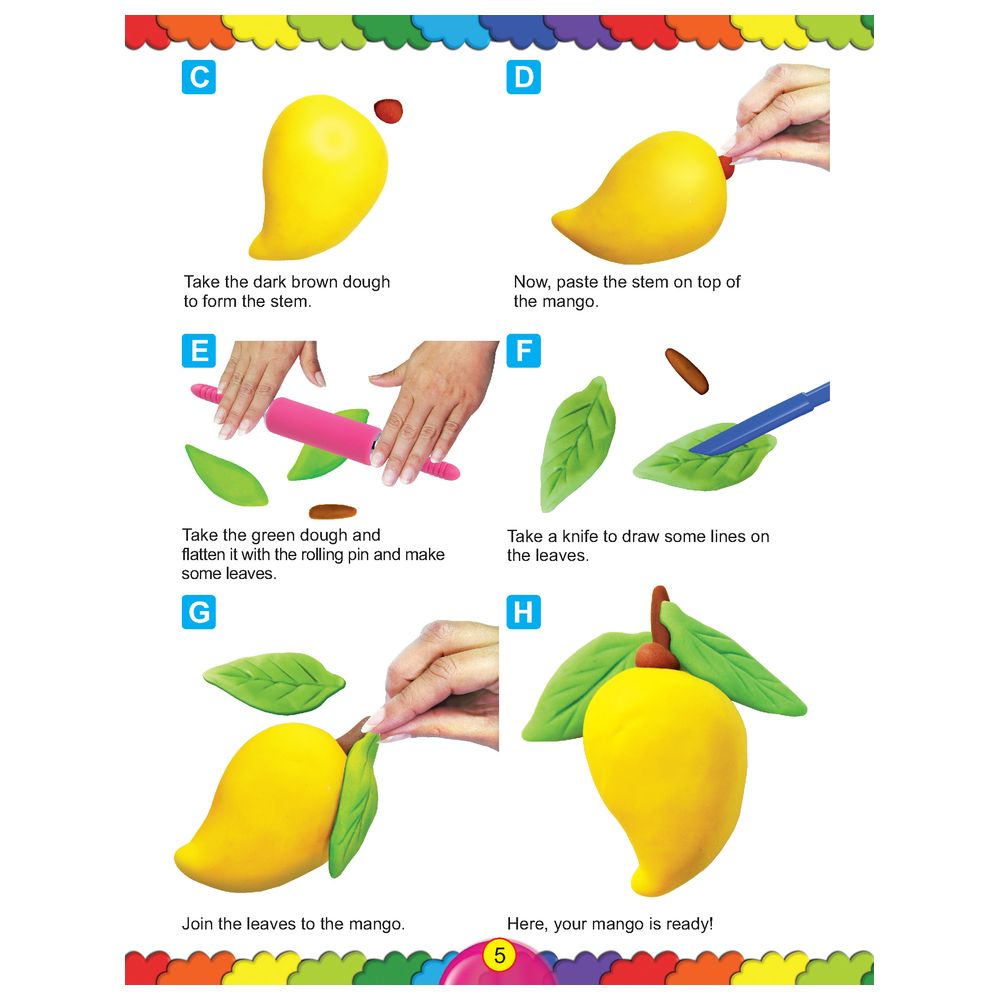 Fun With Clay Modelling Fruits - Book 1