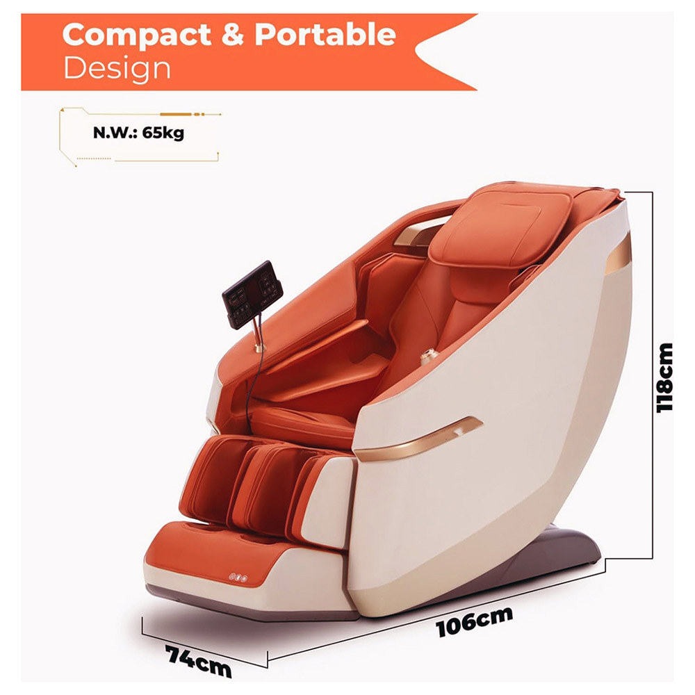 Rotai - Jimny 2-in-1 Rocking Massage Chair - Orange