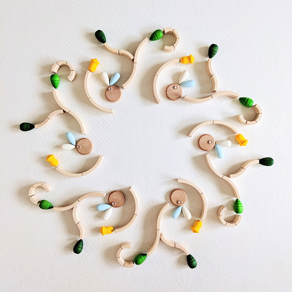 Abel - Golden Ratio Mini Blocks - 24pcs - Beige