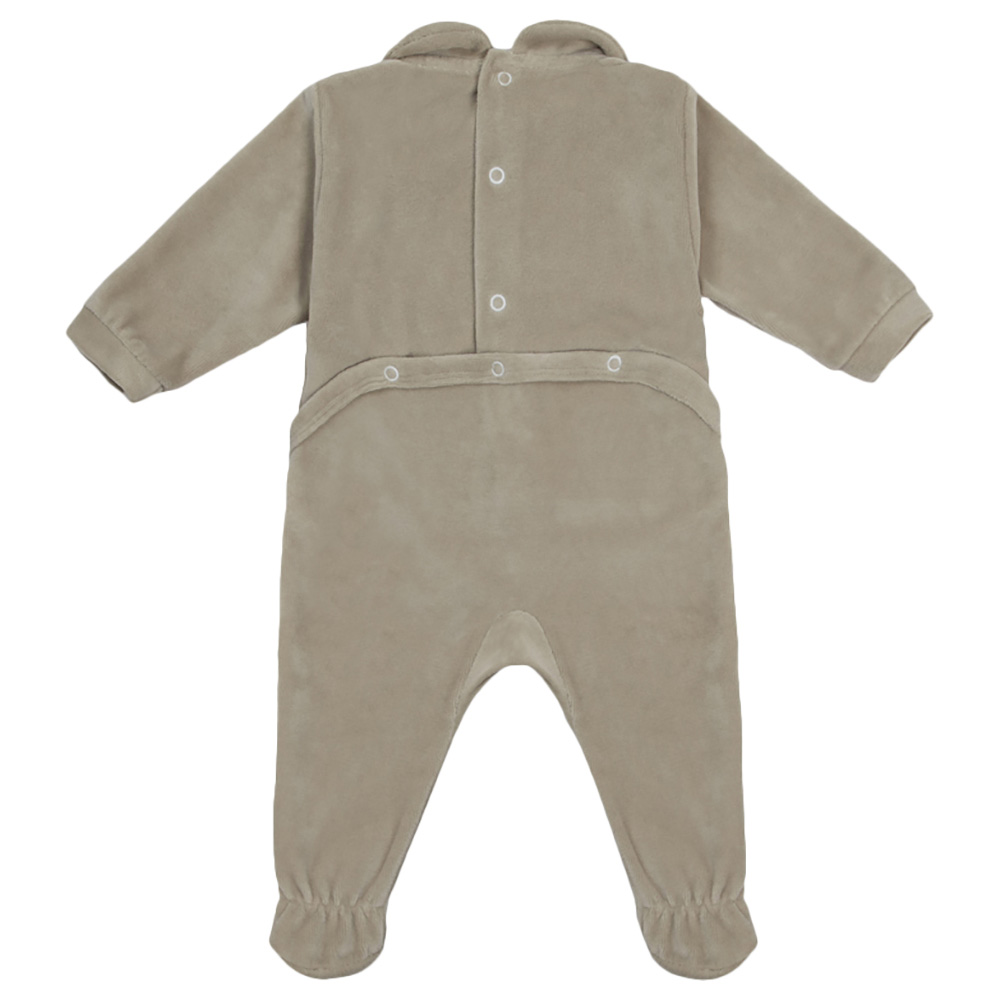 Jules & Juliette - Angelic Baby Footed Sleepsuit - Beige