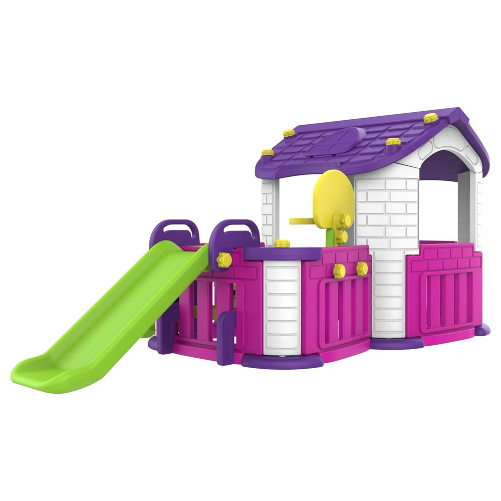 Amsham - Plastic Big Playhouse - Pink/Violet