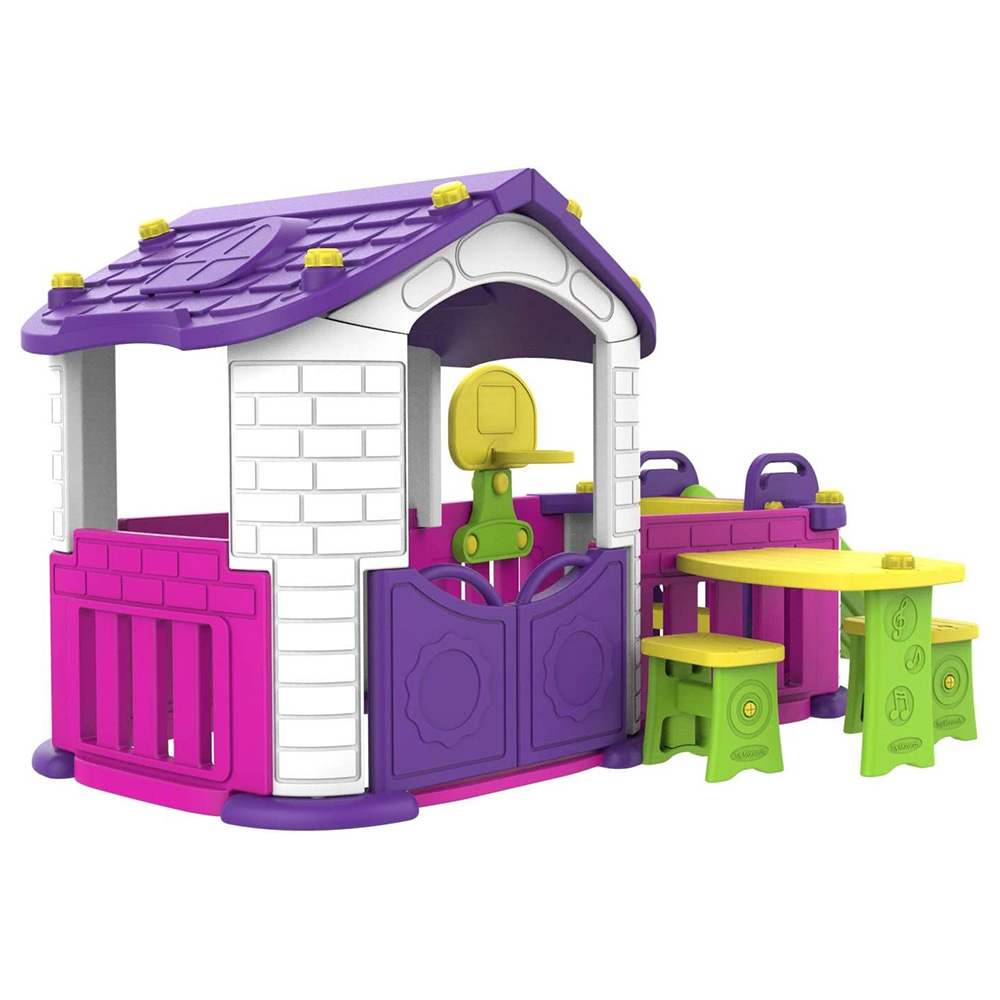 Amsham - Plastic Big Playhouse - Pink/Violet