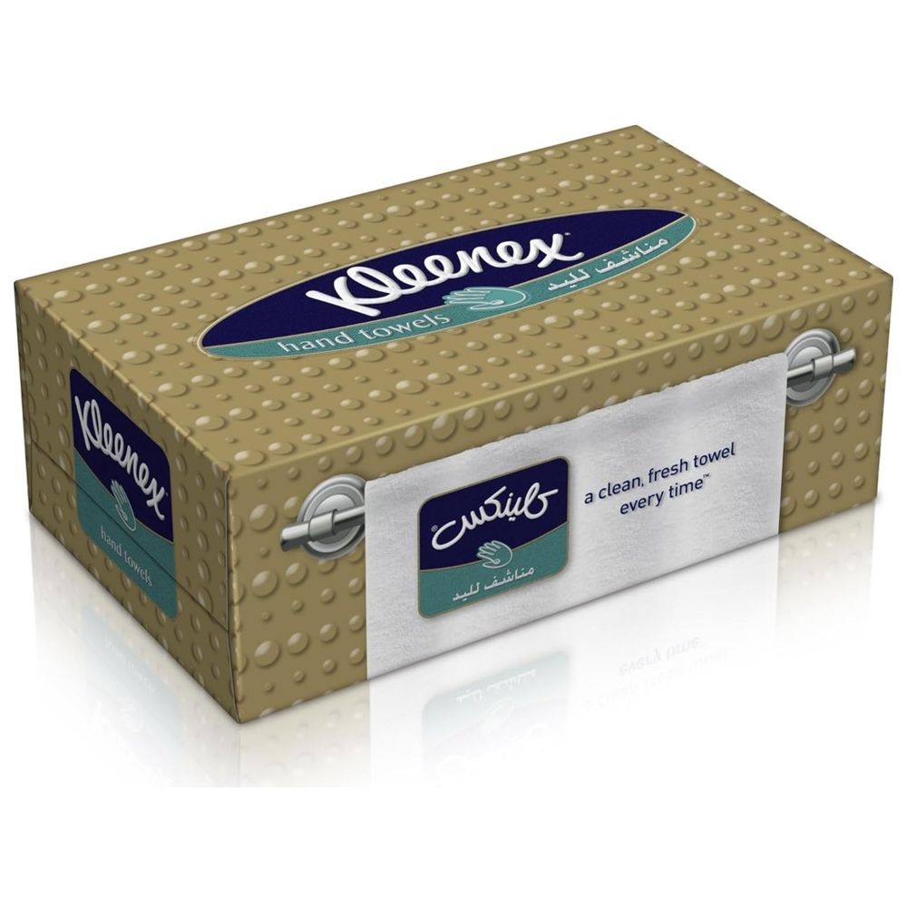 كلينيكس - مناديل ورقية للاستعمال الواحد - 1 صندوق × 90 منديل لليدين والمطبخ والحمام