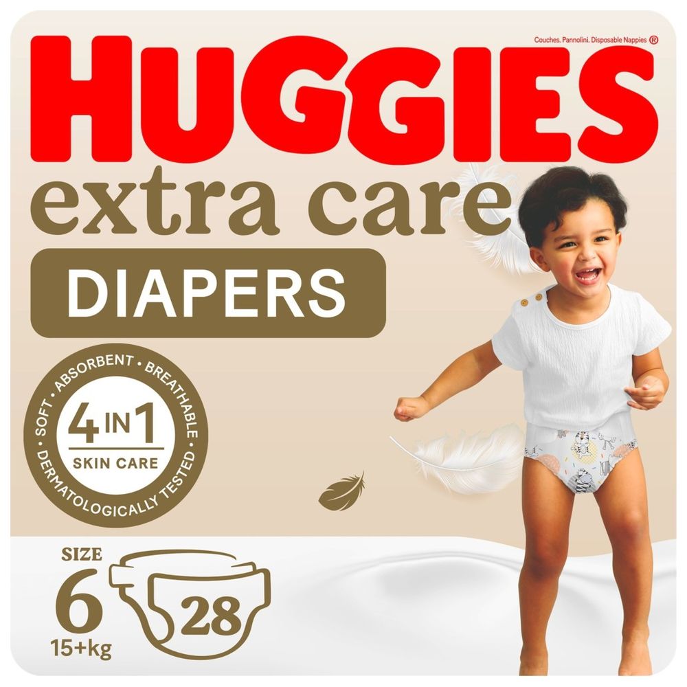 هجيز - حفاضات عناية إضافية - حجم 6 - 15 كلغ فما فوق - 28 حفاض