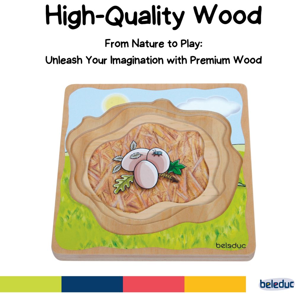 Beleduc - 5-In-1 Layer Puzzle - Duck