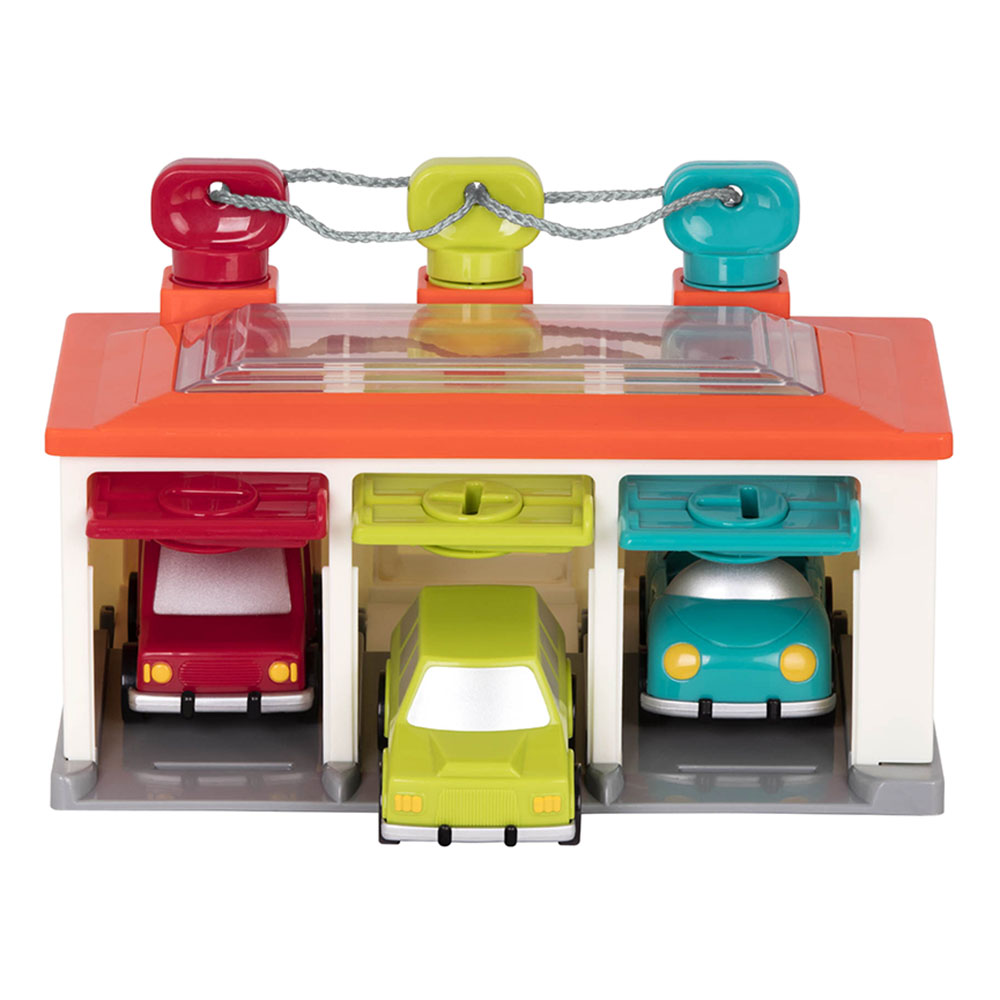 Battat - Car And Garage Shape Sorter Playset