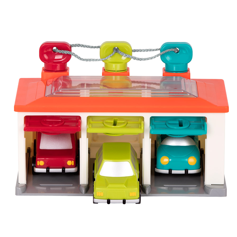 Battat - Car And Garage Shape Sorter Playset