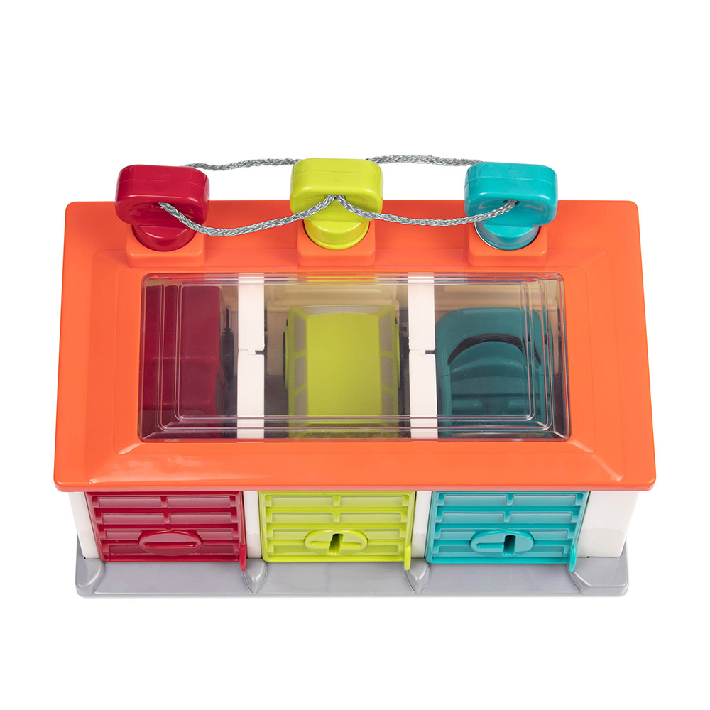 Battat - Car And Garage Shape Sorter Playset