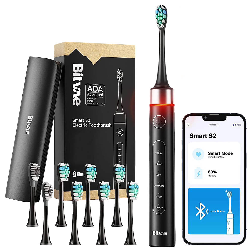 Bitvae - Bluetooth Electric Toothbrush With Pressure Sensor