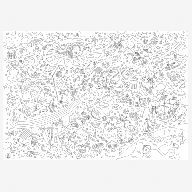 Omy, Large Coloring Poster - Cosmos