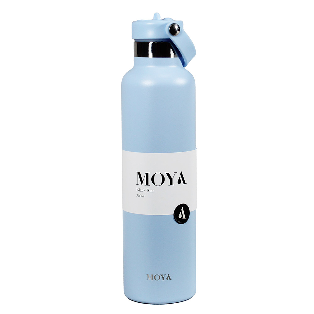 Moya - Black Sea Insulated Water Bottle - Powder Blue - 700 ml
