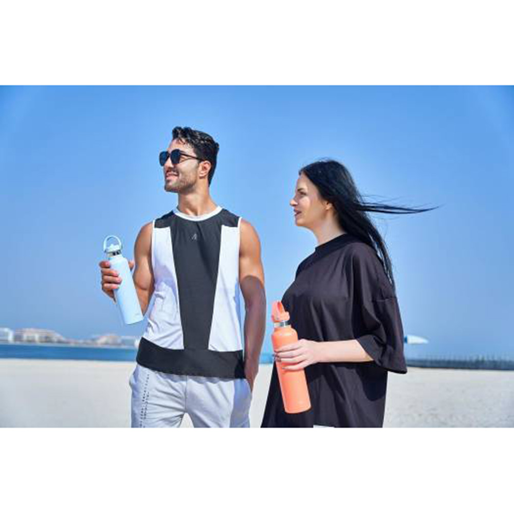 Moya - Black Sea Insulated Water Bottle - Powder Blue - 700 ml