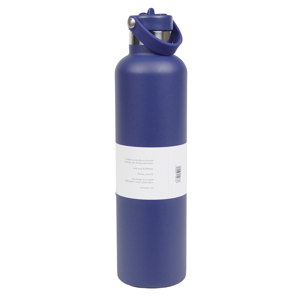Moya - Coral Reef Insulated Water Bottle - Navy - 1 L