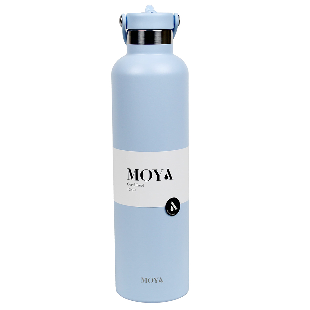 Moya - Coral Reef Insulated Water Bottle - Powder Blue - 1 L
