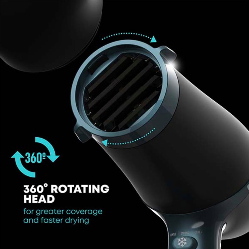 Revamp - Progloss 4000 Advanced Protect & Care Hair Dryer - Black